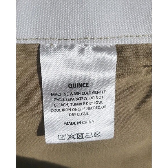 Quince Mens Ultra Stretch 24/7 Smart Chino Pants Slim Khaki 36x32 NWOT Flawless - Picture 5 of 12